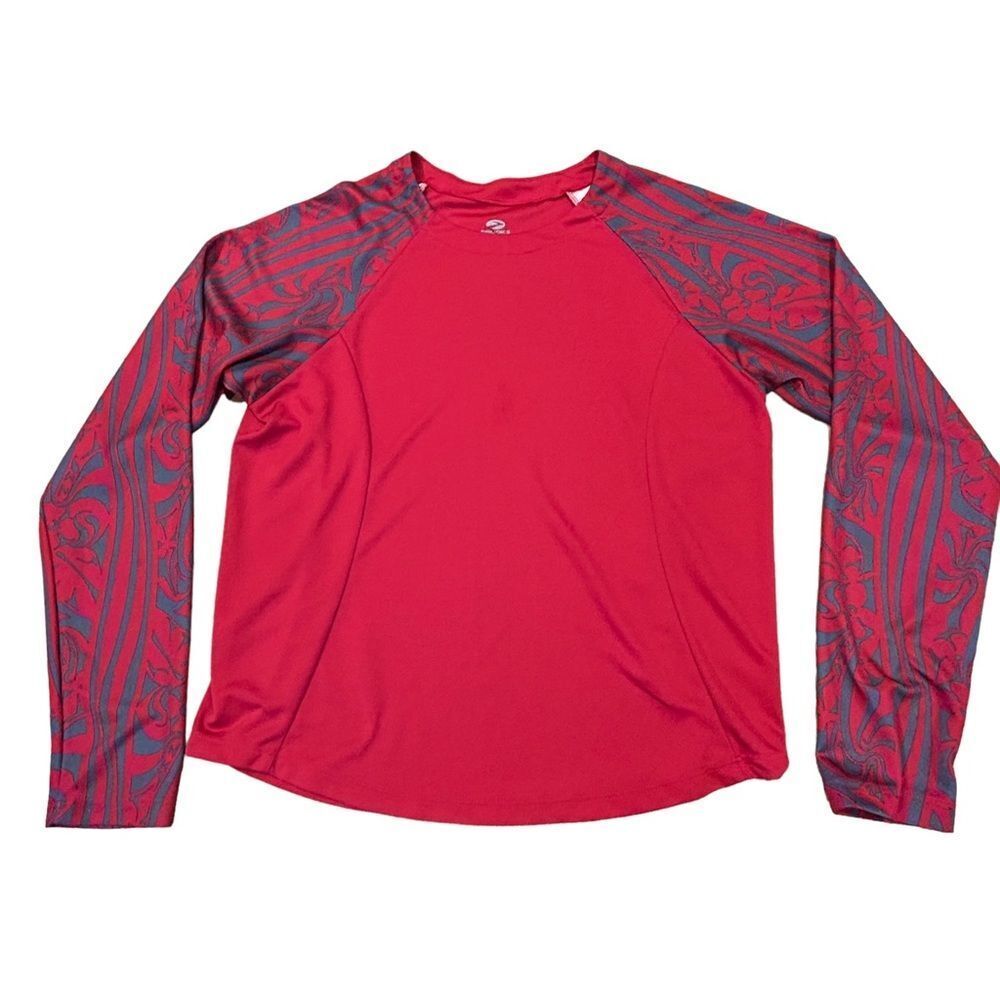Brooks Red Gray Athletic Running Top M